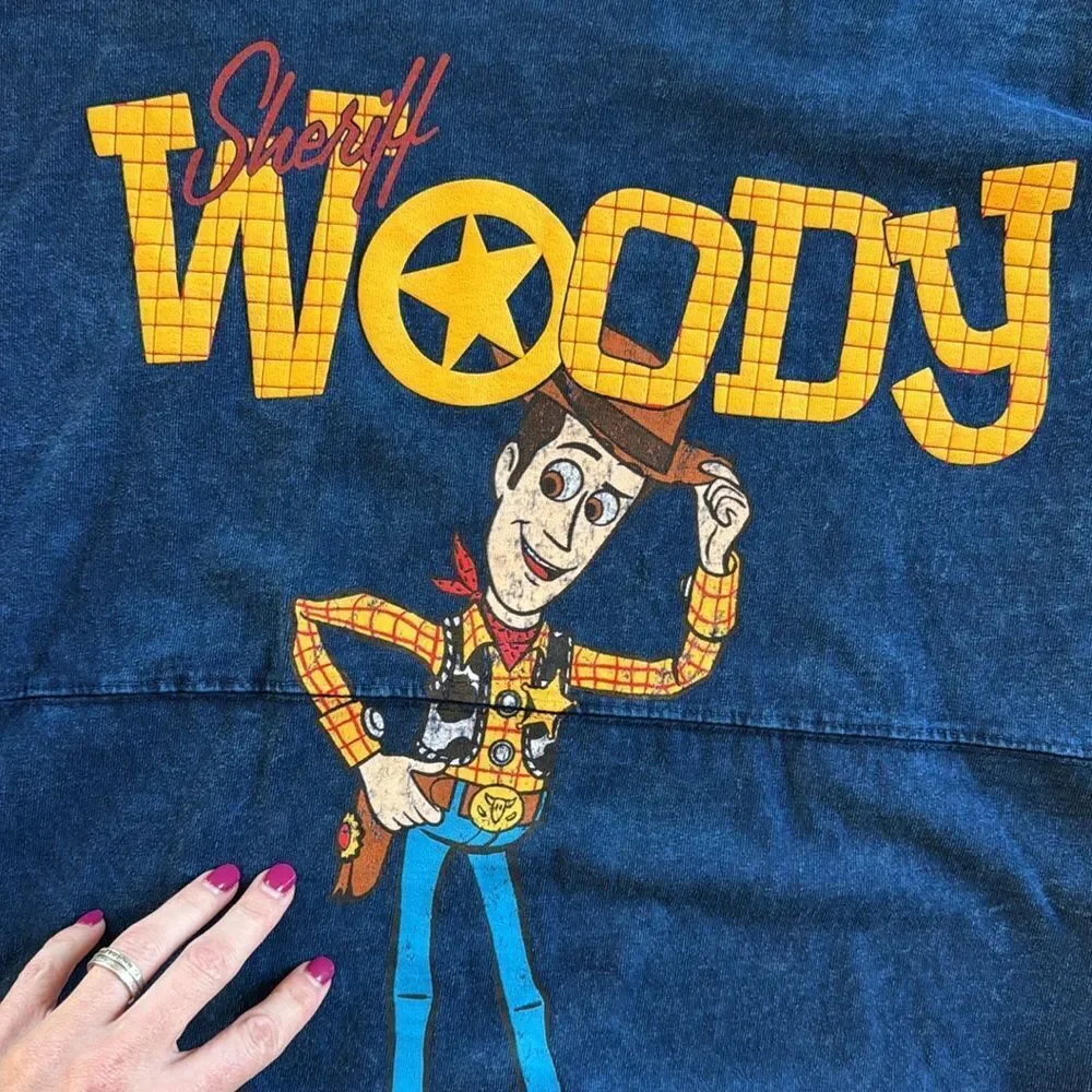 Sheriff Woody Disney Pixar Toy Story Adult Spirit Jersey Oversized Size Small - Picture 7 of 14